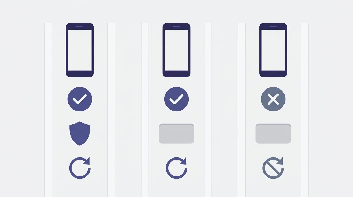 Native App Webfassung und Installationsdatei im Vergleich