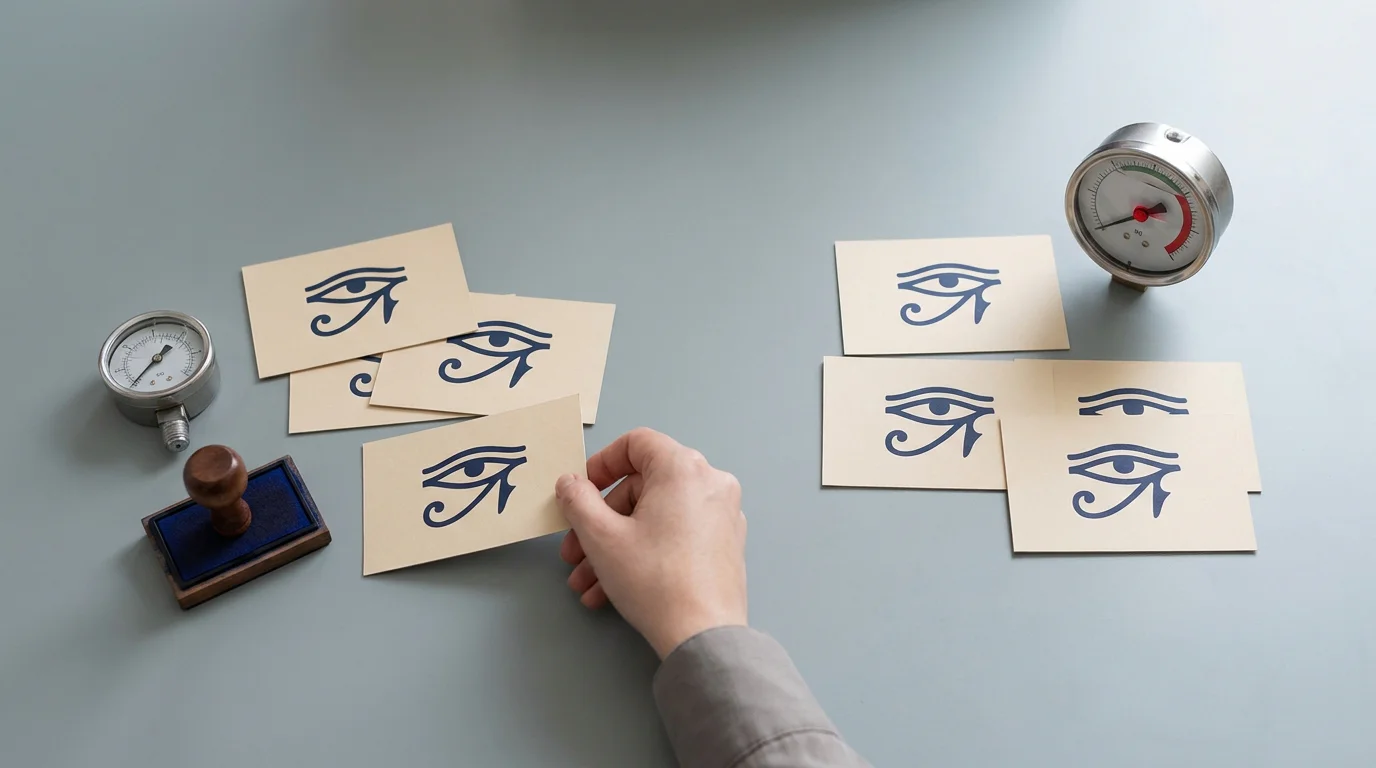 Zwei Gruppen von Anbieter-Karten mit demselben Spielsymbol, eine mit einer gedeckelten Kennzahl, eine mit einer höheren