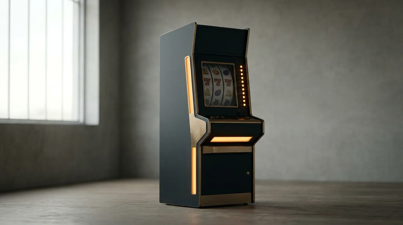 Klassischer Spielautomat mit Walzenfeld und Risikoleiter